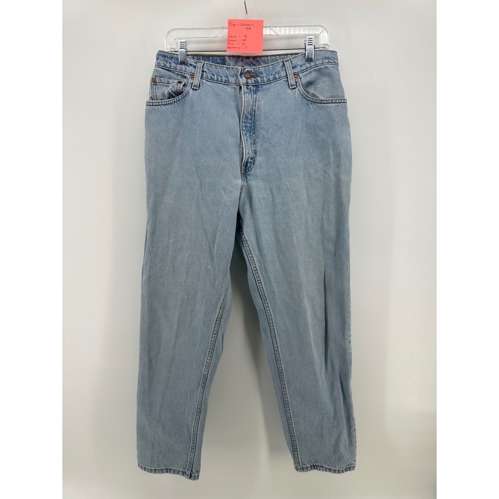 Vintage Levis 550 Relaxed Fit Tapered Leg Light Wash Jeans Womens 14 Reg S USA